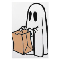Not So Spooky Halloween Ghost Trick or Treater stationery