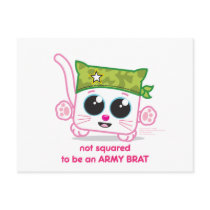 Not Squared to be an Army Brat Post Cards