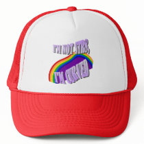 Not Str8 Curved Hat by socialjusticeink Not Str8 Curved Hat