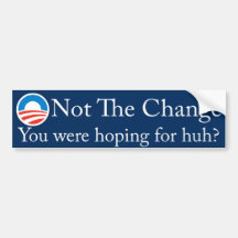 not_the_change bumper sticker