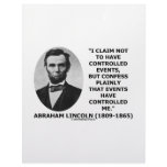 Not To Have Controlled Events Events Controlled Me Letterhead