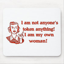 Not Token Woman mousepads