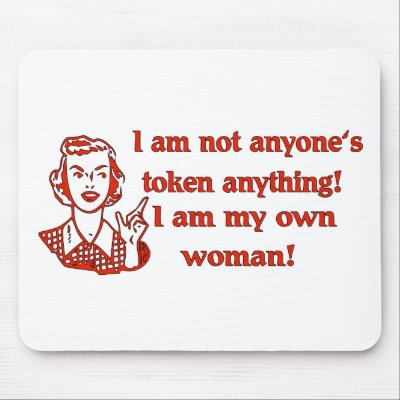 Not Token Woman Mouse Pad by orsobear