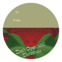 Not Until Christmas Gift Tag Sticker - Customized
