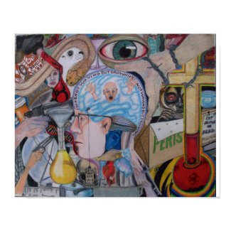 Not Waving But Drowning Original Art Poster