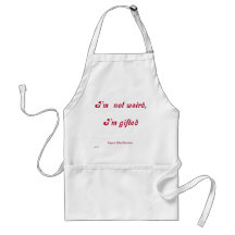 Not Weird, Gifted Aprons