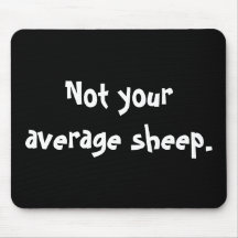 Not your average sheep. mouse pad