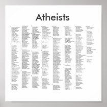 notable atheists, Atheists Poster