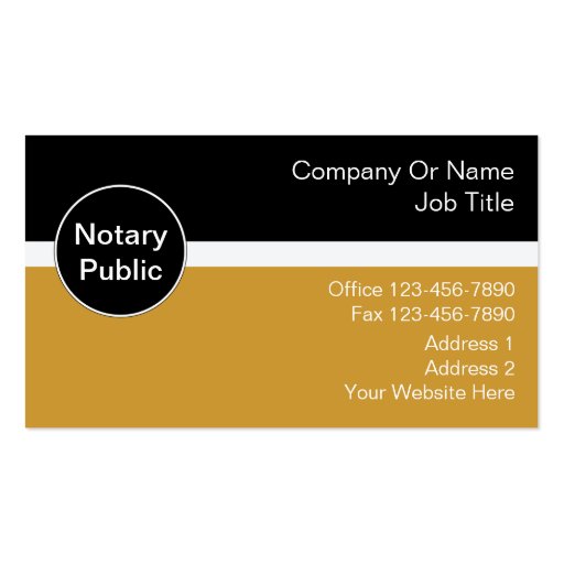 Notary Business Cards