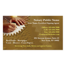 Notary Public Business Card