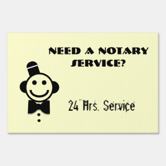 Notary Public Yard Sign