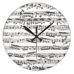 Notas musicales blancos y negros