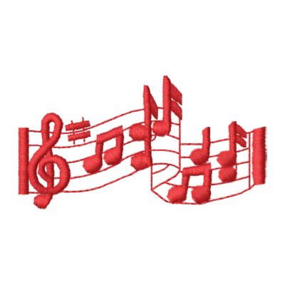 Notas musicales polo bordado Notas musicales polo bordado