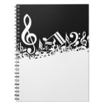 Notas musicales embarulladas libro de apuntes