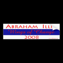 "NotB" Abraham/Illia Bumper Sticker bumper stickers by EyeLevel "NotB" Abraham/Illia Bumper Sticker bumper stickers