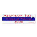 "NotB" Abraham/Illia Bumper Sticker bumper stickers by EyeLevel "NotB" Abraham/Illia Bumper Sticker bumper stickers