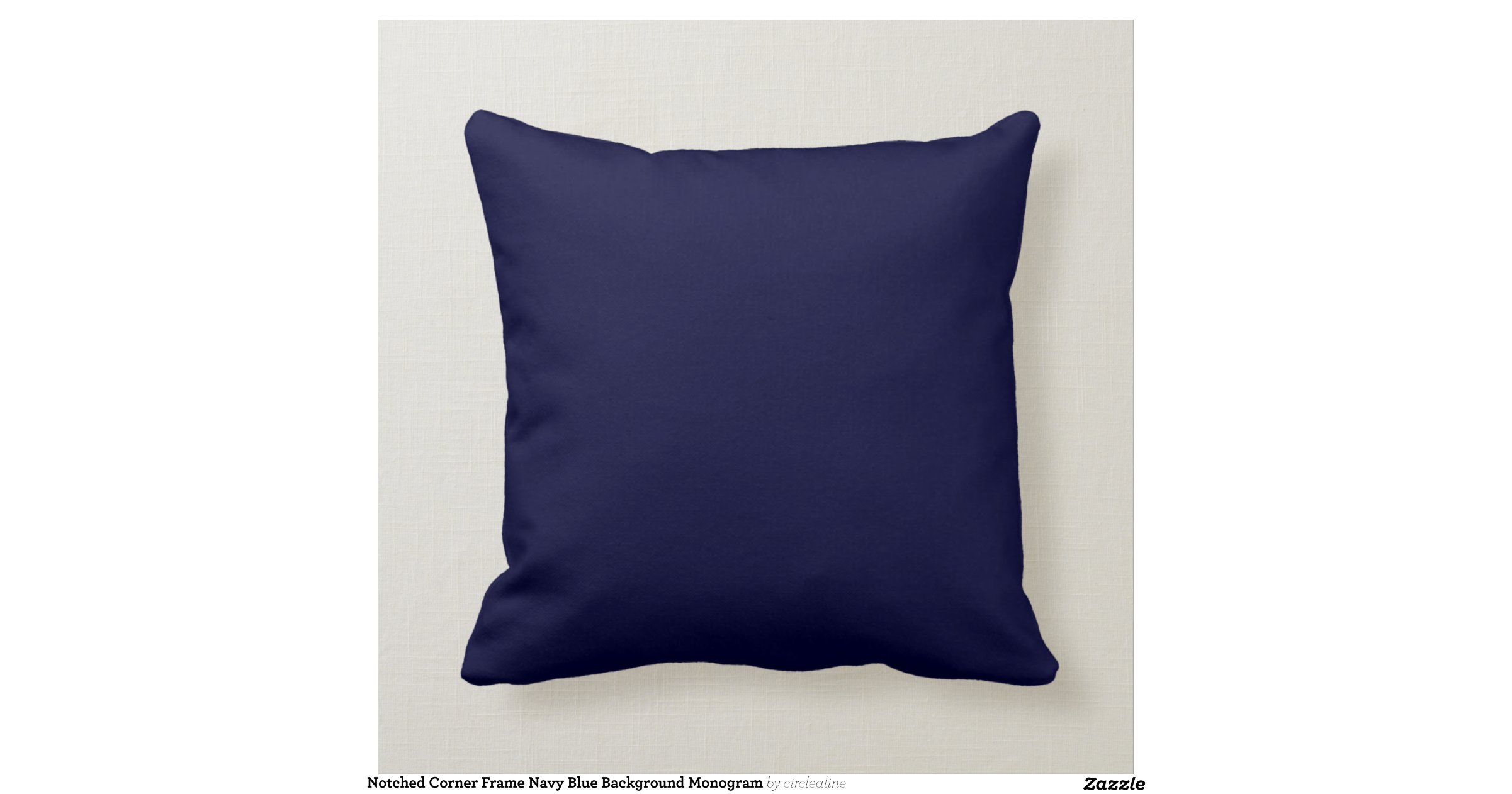 Notched Corner Frame Navy Blue Background Monogram Throw Pillows Zazzle Notched Corner Frame Navy Blue Background Monogram Throw Pillows Zazzle