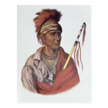 Notchimine or No Heart, an Iowa Chief Post Card