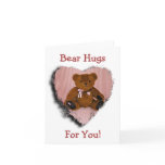Note Card: Breast Cancer Awareness Bear