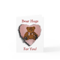 Note Card: Breast Cancer Awareness Bear