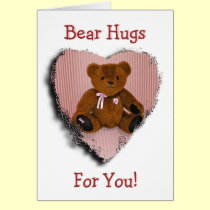 Note Card: Breast Cancer Awareness Bear cards