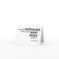 Note card - 'Coaching is worthless...'