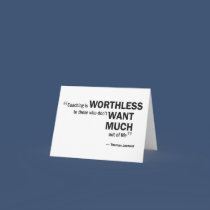 Note card - 'Coaching is worthless...'