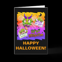 Note Card, Greeting Card - HALLOWEEN BOOGEYMAN MON cards