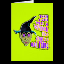 Note Card, Greeting Card - HALLOWEEN WITCH cards