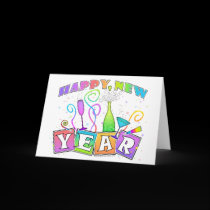 Note Card, Greeting Card - HAPPY NEW YEAR cards