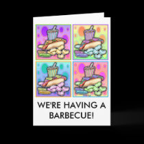 Note Card, Greeting Card - Pop Art Hot Dog with Ch cards