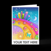 Note Card, Greeting Card - Retro Pop Art Sixties S cards