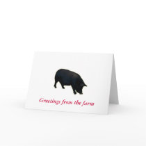 Note Card-Greetings from the farm