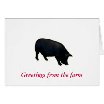 Note Card-Greetings from the farm
