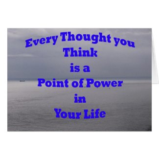 Note Card: Positive Thoughts