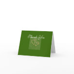 Note Card - Thank You - Two Hearts