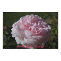 Note card with Quietness rose Customized Stationery