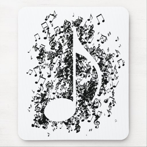 Note Explosion Mouse Pad