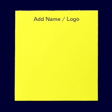 Note-is-Me Bold Yellow Notepad notepads