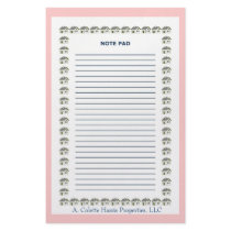 Note Pad- Design 7 Personalized Stationery