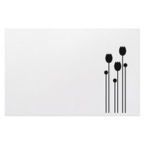 Note paper Design tulip black writing paper flower Stationery