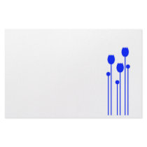 Note paper Design tulip blue writing paper flower Stationery Design