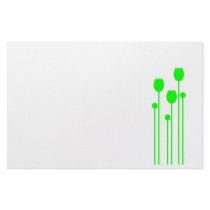 Note paper Design tulip green writing paper green Stationery Paper