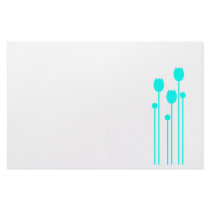 Note paper Design tulip green writing paper yellow Custom Stationery