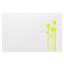 Note paper Design tulip green writing paper yellow Personalized Stationery