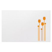 Note paper Design tulip orange writing paper pink Stationery Design