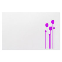 Note paper Design tulip purple writing paper pink Stationery