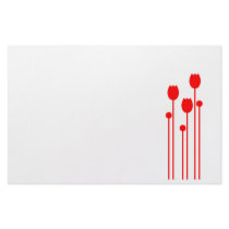 Note paper Design tulip red talk writing paper flo Personalized Stationery