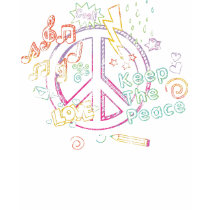 Notebook Doodle Peace Tee t-shirts