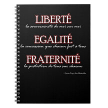 Notebook: Liberté, Egalité, Fraternité